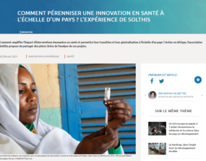 « Comment pérenniser une innovation en santé à l’échelle d’un pays ? L’expérience de Solthis »